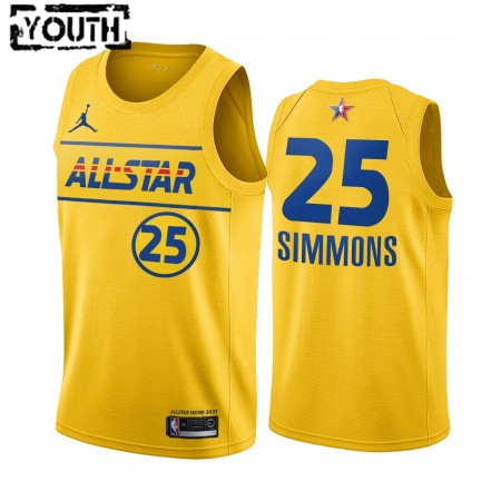 Kinder NBA Philadelphia 76ers Trikot Ben Simmons 25 2021 All-Star Jordan Brand Blau Swingman